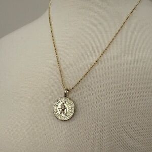 Melinda Maria Zodiac Pendant Necklace-Aquarius